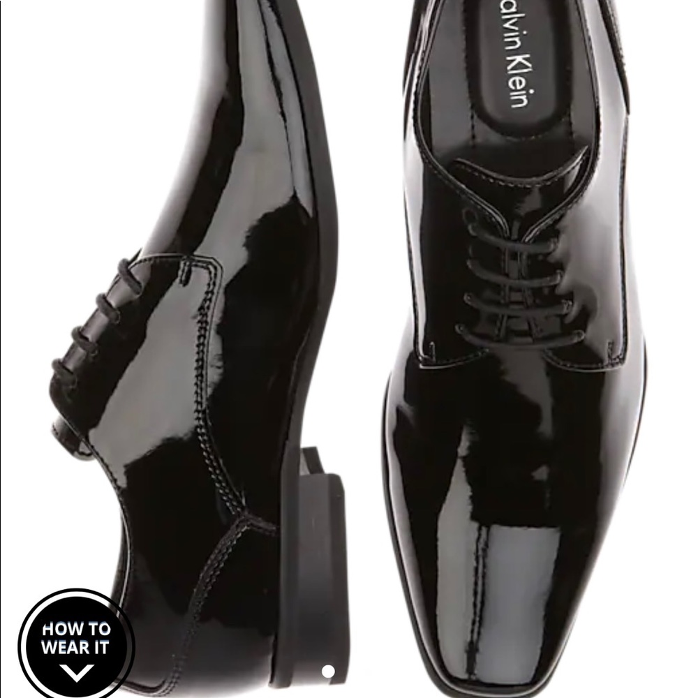 New-
Calvin Klein
Men's Brodie Black Patent Oxford
Web ID: 9470705